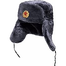 BELEON Russian Ushanka - Soviet Ushanka Men Communist Hat Winter